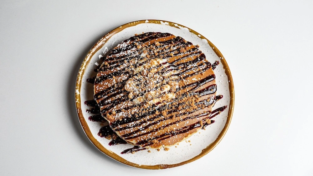 Blueberry Cobbler Pancakes