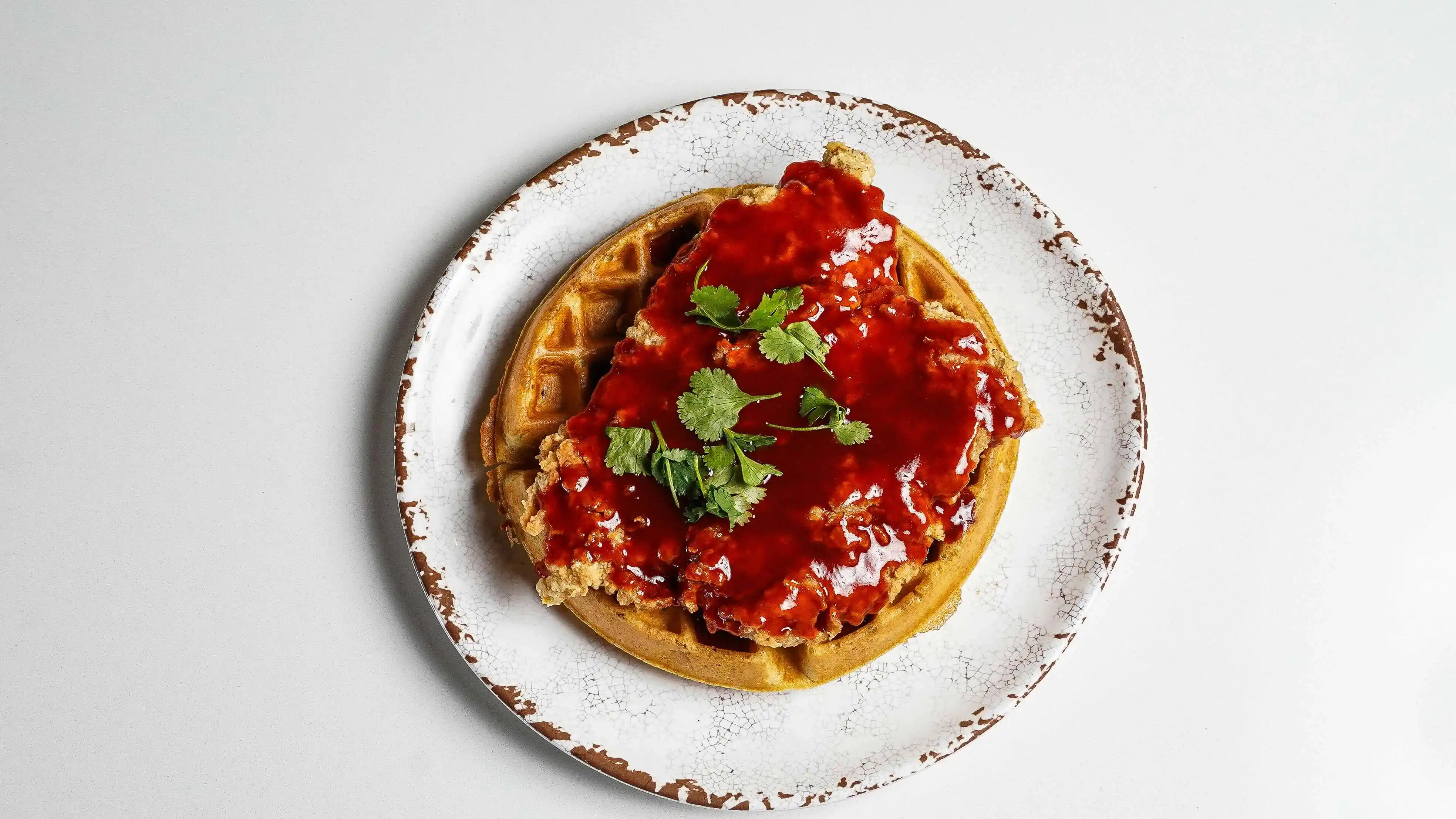 Honey Sriracha Chicken & Waffles
